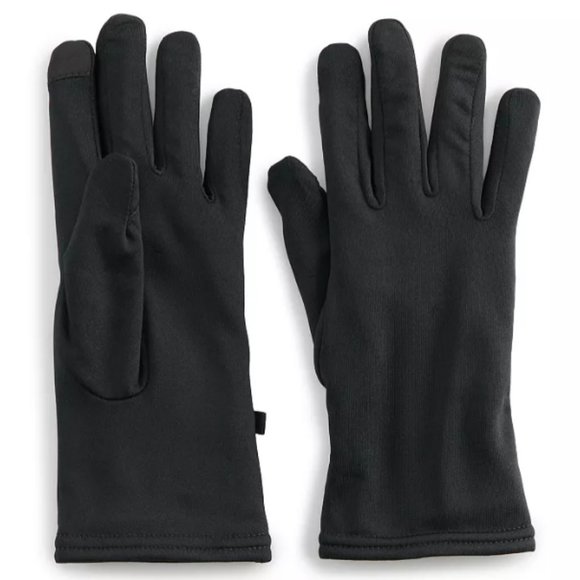 Cuddl Duds Lined Stretch Fabric Gloves Black New MSRP $38.00 - Picture 1 of 4
